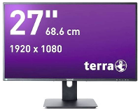 Terra 2756W LCD monitor Energielabel E (A   G) 68.6 Cm (27 inch) 1920 x 1080 Pixel 16:9 5 ms HDMI, DisplayPort, Hoofdtelefoonaansluiting, DVI IPS LCD