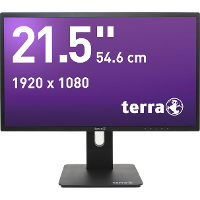 Terra LED 2256W PV LED monitor 54.6 Cm (21.5 Inch) Energielabel A+ (A++   E) 1920 x 1080 pix Full HD 5 ms DisplayPort, Audio Line in, VGA
