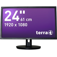 Terra LED 2435W HA LED monitor 61 cm (24 inch) Energielabel A+ (A++   E) 1920 x 1080 pix Full HD 5 ms Audio Line in, DisplayPort, HDMI, VGA TN LED