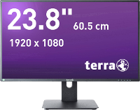 Terra LED 2456W PV LED monitor 60.5 Cm (23.8 Inch) Energielabel A+ (A++   E) 1920 x 1080 pix Full HD 5 ms Audio Line in, HDMI, Hoofdtelefoon (3.5 Mm jackplug),