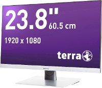 Terra LED 2462W LED monitor 60.5 Cm (23.8 Inch) Energielabel A+ (A+   F) 1920 x 1080 pix Full HD 4 ms DVI, Audio Line in, HDMI, DisplayPort AMVA LED