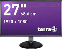 Terra LED 2747W LED monitor 68.6 Cm (27 inch) Energielabel A+ (A++   E) 1920 x 1080 pix Full HD 5 ms DVI, HDMI, Audio Line in AMVA LED