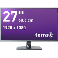 Terra LED 2756W LED monitor 68.6 Cm (27 inch) Energielabel A+ (A+   F) 1920 x 1080 pix Full HD 6 ms DisplayPort, HDMI, VGA, Audio Line in ADS LED