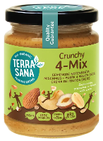 TerraSana Gemengde Notenpasta Crunchy 4 Mix
