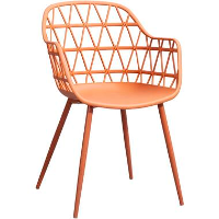 Terrasstoel Frejus   kunststof/terracotta   Leen Bakker