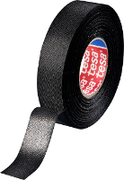 Tesa 51025 00002 10 Textieltape Zwart (l x b) 25 m x 19 mm 1 stuk(s)