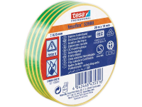 Tesa 53988 00076 00 Isolatietape tesa Professional Geel, Groen (l x b) 20 m x 19 mm 1 stuk(s)