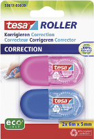Tesa 59817 00 Correctieroller Blauw, Roze (l X B) 6 M X 5 Mm 2 Stuks