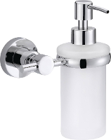 Tesa LOXX 40281 00000 00 Zeepdispenser 200 ml Chroom (glanzend), Wit (gesatineerd)