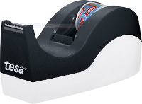 Tesa Plakbanddispenser tesafilm Orca Zwart Rolbreedte (max.): 19 Mm Rollengte (max.) 33 M Incl. Plakfolierol 33 m x 19 mm