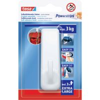 Tesa Powerstrips XL Lijmhaak rechthoekig Wit Inhoud: 1 stuk(s)