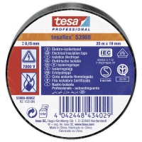 Tesa tesaflex IEC 53988 00002 00 Isolatietape Zwart (l x b) 25 m x 19 mm 1 stuk(s)