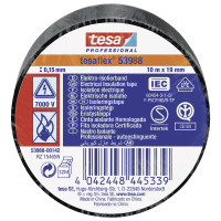 Tesa tesaflex IEC 53988 00142 00 Isolatietape Zwart (l x b) 10 m x 19 mm 1 stuk(s)