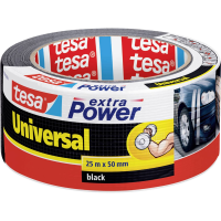 Tesa UNIVERSAL 56388 00001 07 Textieltape tesa extra Power Zwart (l x b) 25 m x 50 mm 1 stuk(s)
