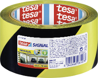 Tesa UNIVERSAL 58133 00000 00 Markeringstape tesa Signal Geel, Zwart (l x b) 66 m x 50 mm 1 stuk(s)