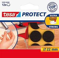 Tesa Viltdoppen Bruin (Ø) 22 mm 12 stuk(s)