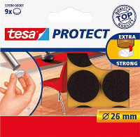 Tesa Viltdoppen Bruin (Ø) 26 mm 9 stuk(s)