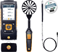Testo 0563 4407 Windmeter testo 440 stromings CombiSet 2 met Bluetooth incl. Gratis multitool van Wera