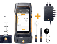 Testo 400   Datenlogger Behaglichkeits Set Milieumeetset Temperatuur, Druk  40, 0   150, 200 °C, hPa