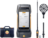 Testo 400   Strömungs Set mit 16 mm Flügelradsonde Milieumeetset Temperatuur, Druk  40, 0   150, 200 °C, hPa