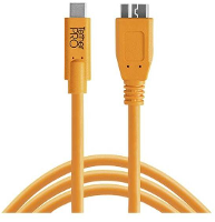 Tether Tools CUC3315 ORG USB kabel USB C stekker, USB micro B 3.0 Stekker 4.60 M Oranje