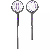 Tevorex 4 In 1 Intelligente Telescopische Elektrische Muggenzwabber 360° Draaibare Gaas Tweefasige Handgreep Type C Mugg