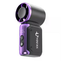 Tevorex Draagbare Handheld Pocket USB oplaadventilator 199 Niveaus Sterke Windregeling Draagbare Ventilator met LED sche