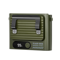 Tevorex draagbare tailleventilator 4000mAh oplaadbare koelventilator 5 snelheden luchtdroger met LED digitaal display vo