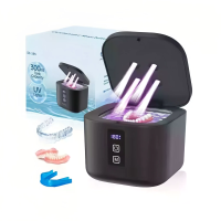 Tevorex draagbare ultrasonische UV denturenreiniger 300 ml grote tank 3 timerinstellingen Hoge frequentie stille werking