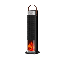 Tevorex Draagbare Vlamruimteverwarmers 2000W Elektrische Kachel met Afstandsbediening 12U Timer PTC Keramische Verwarmin