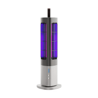 Tevorex Elektrische Muggenmepper lamp 360° UV Aantrekkingskracht 2000V Hoogspanningsnetwerk Laag Geluid Oplaadbaar 3 in 
