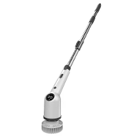 Tevorex Elektrische Reinigingsborstel Spin Scrubber 9 Vervangborstels, 3 Verstelbare Groottes, Dubbele Snelheden, Lichtg