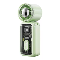 Tevorex K7 draagbare handventilator 199 snelheidsniveaus Type C snelladen oplaadbare mini opvouwbare ventilator met LED 