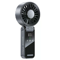 Tevorex Mini USB Ventilator met Digitale Display 100 Snelheden Draagbare Vouwbare Koelventilator Hoge Snelheid Sterke Wi