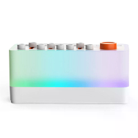 Tevorex Slimme Slaap Hulp Spreker RGB 12 Kleuren Nachtlamp Met 8 Natuurgeluiden Witte Ruis Slaapmachine Bluetooth compat
