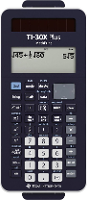 Texas Instruments TI 30X Plus MathPrint Schoolrekenmachine Zwart Aantal displayposities: 16 werkt op batterijen, werkt op zonne energie (l x b x h) 184 x 80 x