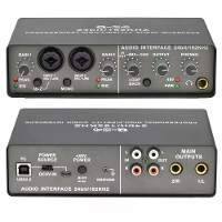 Teyun Q24 24Bit 192KHz geluidskaart loopback audio interface stereo directe monitoring externe USB geluidskaart voor git