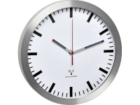 TFA Dostmann 60.3528.02 Wandklok Zendergestuurd 30 cm x 45 mm Aluminium Slepend uurwerk (geluidsloos)