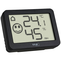 TFA Dostmann 30.5055.01 Thermo  en hygrometer Zwart