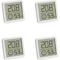 TFA Dostmann 4 pack Thermo  en hygrometer Wit