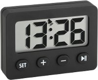 TFA Dostmann 60 2014 01 Wekker Kwarts Zwart Alarmtijden 1