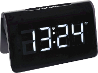 TFA Dostmann 60.2543.02 Wekker Zendergestuurd Zwart Alarmtijden 1 Groot display