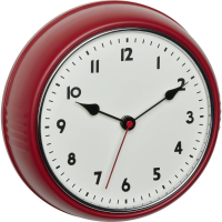TFA Dostmann 60.3541.05 Wandklok Zendergestuurd 6.8 Cm x 24 cm x 24 cm Rood