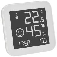 TFA Dostmann BLACK & WHITE 30.5054.02 Thermo  en hygrometer Wit