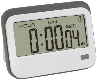 TFA Dostmann Digitaler Timer mit Stoppuhr und Wecker Timer Wit, Grijs Digitaal