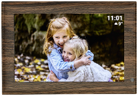 TFA Dostmann FRAMEO App Digitale WiFi fotolijst 25.7 Cm 10.1 Inch 1280 x 800 Pixel 32 GB Hout (donker), Zwart