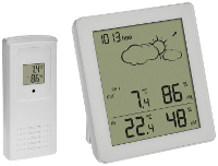 TFA Dostmann Funk Wetterstation CLEAR 35.1168.02 Draadloos weerstation Verwachting voor 12 tot 24 uur Aantal sensoren max.: 3