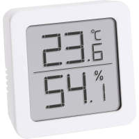 TFA Dostmann TFA   Thermo Hygrometer   digital   weiß 30.5051.02 Thermo  en hygrometer Wit