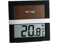 Solar thermo  en hygrometer TFA Eco Solar 30.5017 Zwart zilver