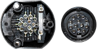 TFA Stecker 88005 Aanhangerstopcontact [   Stekkerdoos, 13 polig] Kunststof